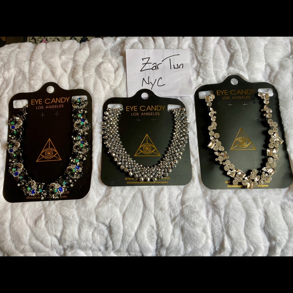 Bundle of 3 new Eye Candy Statement Necklaces